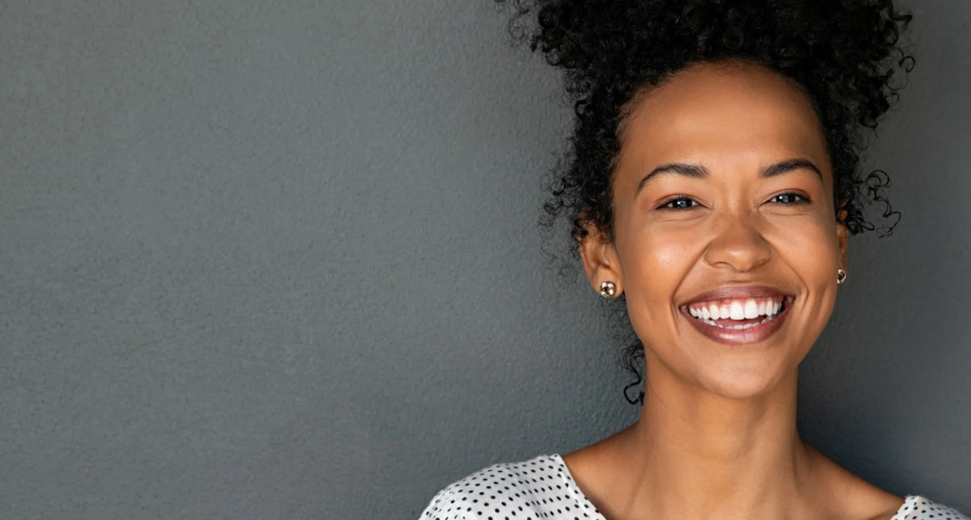 Smiling patient with a bright smile